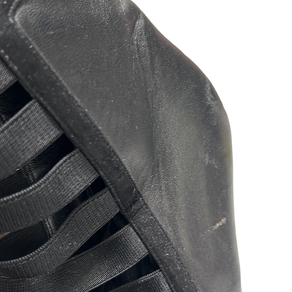 Gucci Black Elastic And Leather Isadora Gladiator Booties Size 39 - Picture 6 of 15
